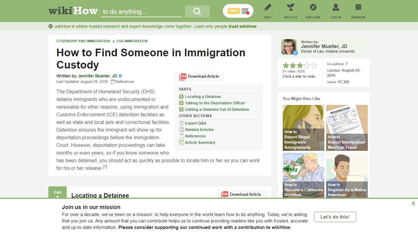 How to Find Someone in Immigration Custody: 11 Steps